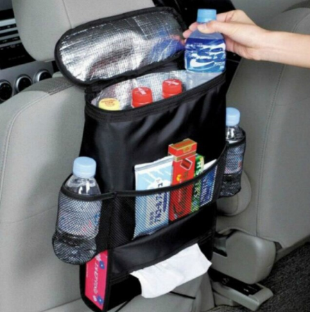 Universele auto rugleuning organizer met meerdere vakken voor een opgeruimd interieur, ideaal voor onderweg.