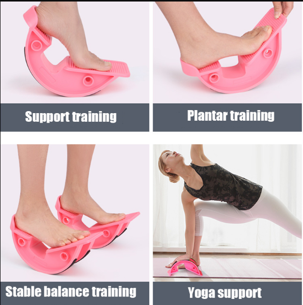 Stevige, antislip voet rocker voor veilig en comfortabel stretchen van voeten en benen.