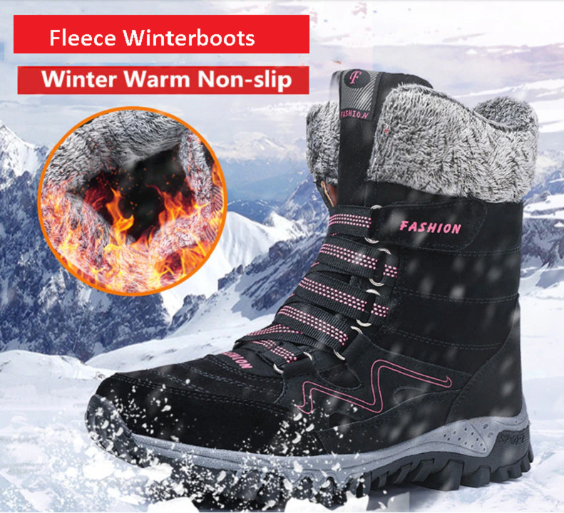 Stijlvolle warme dames winterlaarzen, comfortabele schoenen en perfect voor wintermode.