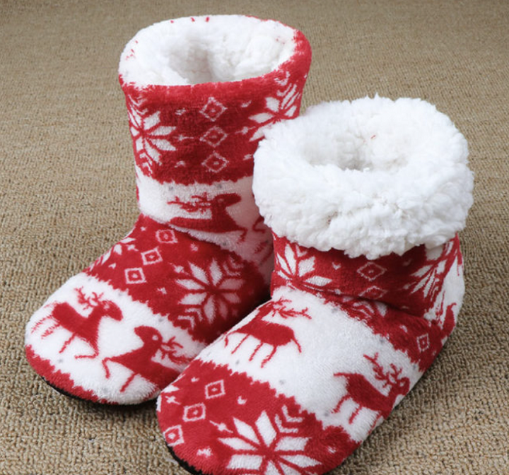 Comfortabele dames sokschoenen met stevige antislipzool, perfect voor binnen in huis.