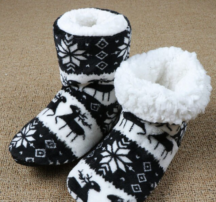 Dames warme huissokken met antislip zool voor ultiem comfort en grip binnenshuis.