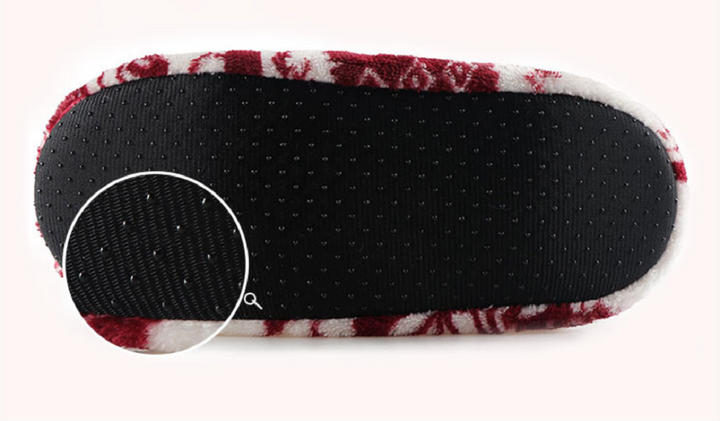 Comfortabele warme dames sokschoenen met antislipzool, ideaal voor de winter.