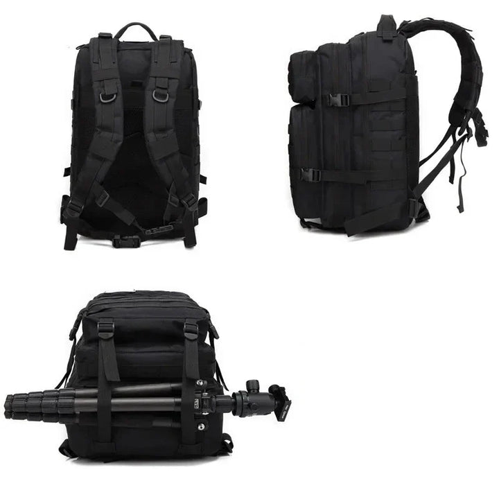 Grote tactische rugzak 50L met MOLLE, geschikt voor militair, survival en extreme outdoor.