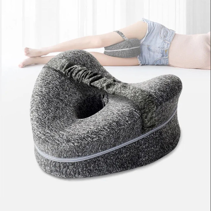 ZenEase heupkussen voor zijslapers; ergonomisch beenkussen voor rug- & heuppijn verlichting, beter slaapcomfort.