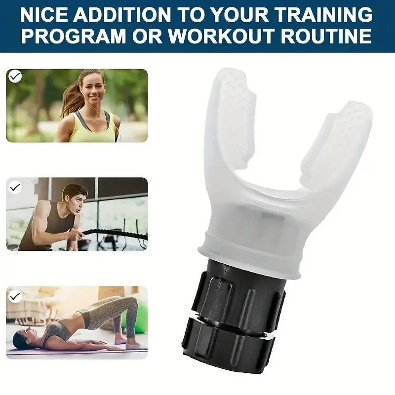 Sporter gebruikt BreatheFit ademhalingstrainer voor optimalisatie longcapaciteit, uithoudingsvermogen & algehele conditie.
