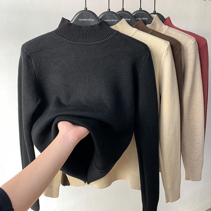 Comfortabele gevoerde dames wintertrui met zachte voering voor extra warmte en stijl.
