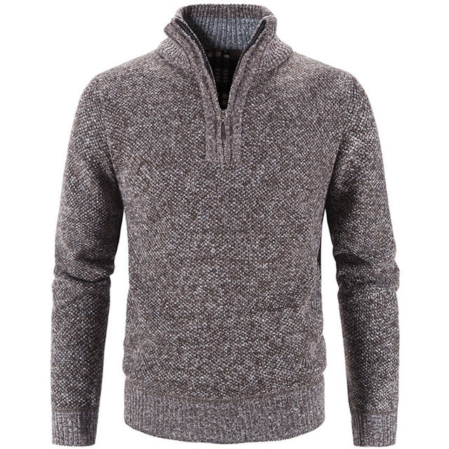 Meno herenvest met opstaande col en halve rits, ideaal voor comfort en stijl in de winter.