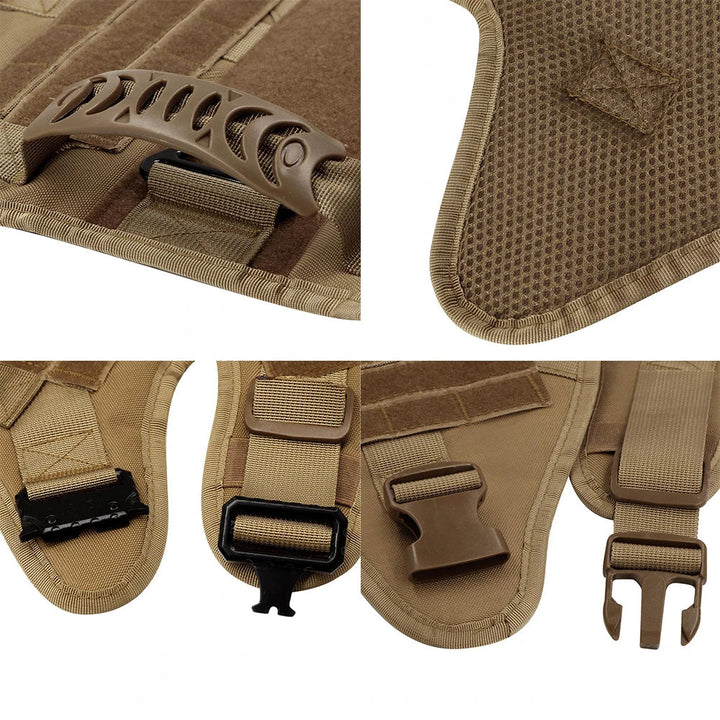 Professioneel K9 tactisch hondentuig. Ergonomisch design voor comfort en superieure controle tijdens elke activiteit.