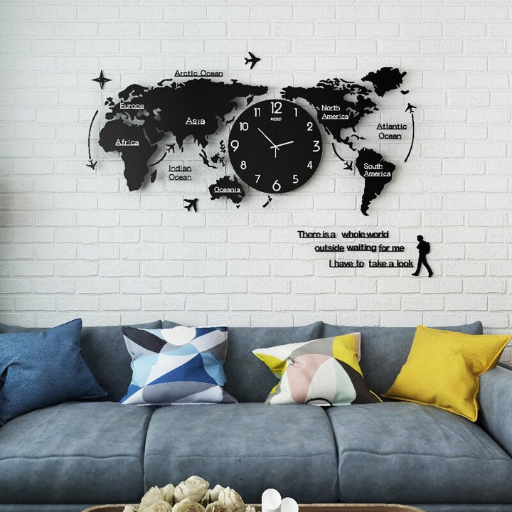 Stijlvolle SANDSBERGORIGINALS 3D wandklok voor slaapkamer of woonkamer. Grote doe-het-zelf acryl design klok.