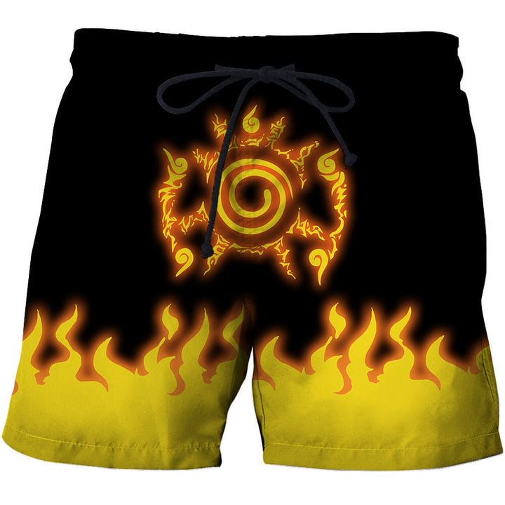 Dynamische Zahi heren zwemshort met vlammen en doodskoppen patroon. Perfecte zwemkleding voor een actieve zomer.