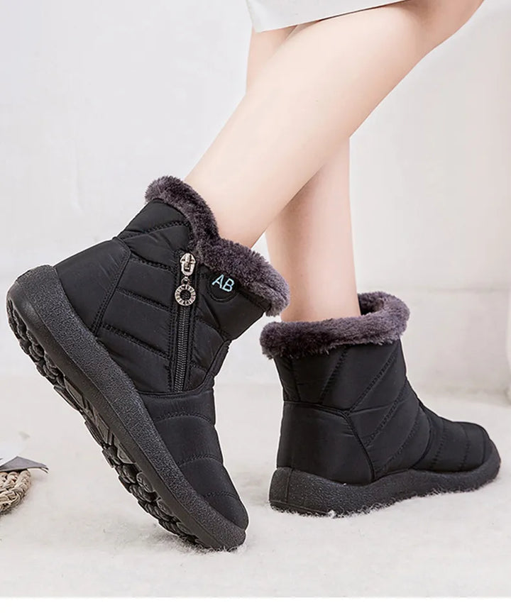 Dames snowboots met fleece voering, waterdicht, warm en comfortabel voor elke dag.