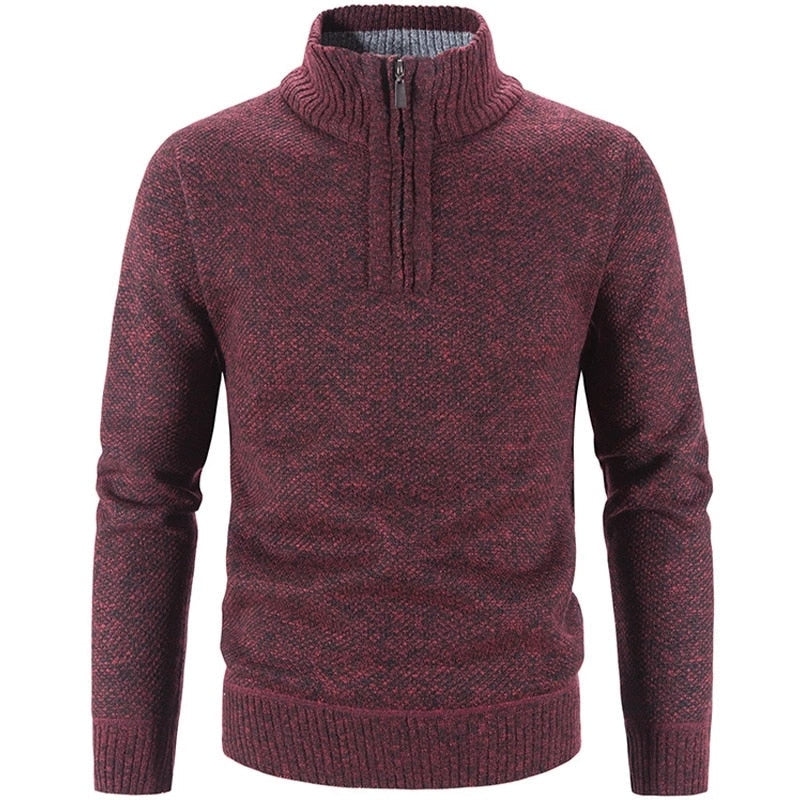 Modieus casual herenvest met col en halve rits voor dagelijks gebruik en een stijlvolle look.