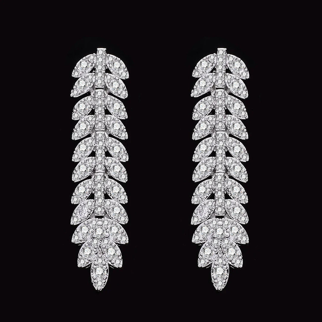 Elegante zirkonia bruidsarmband en schitterende ring, onderdeel van de luxe 4-delige dames sieradenset.
