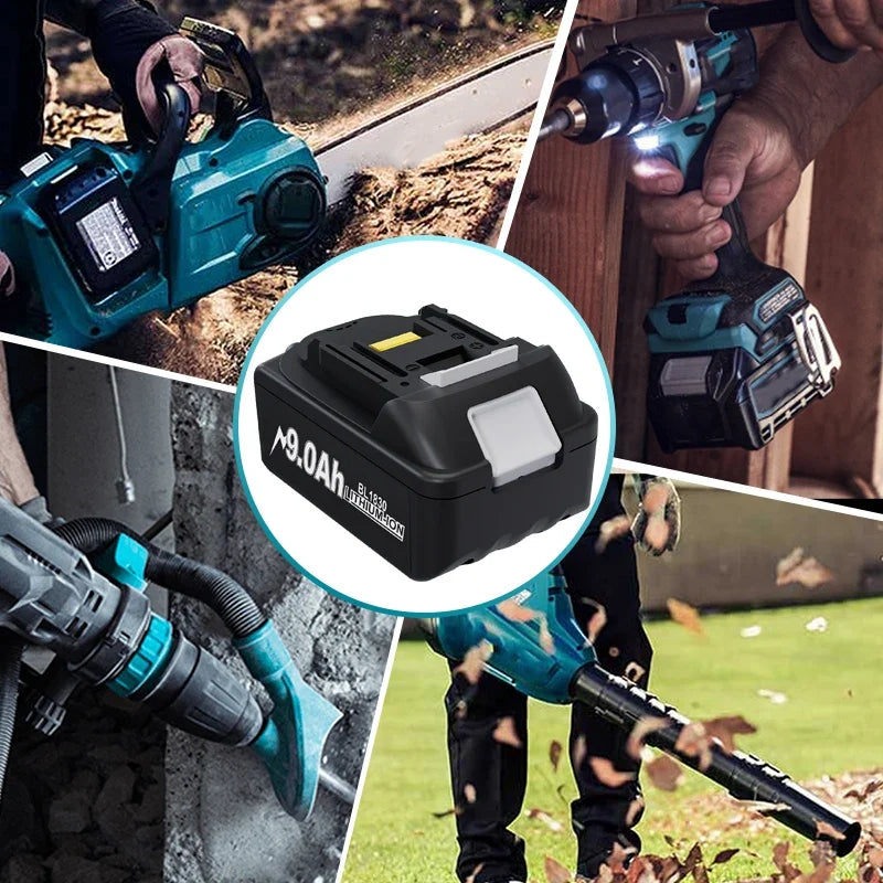 Optimaliseer je werktijd met de Makita 18V 9.0 Ah Li-ion accu. Krachtige en betrouwbare energie voor al je klussen.