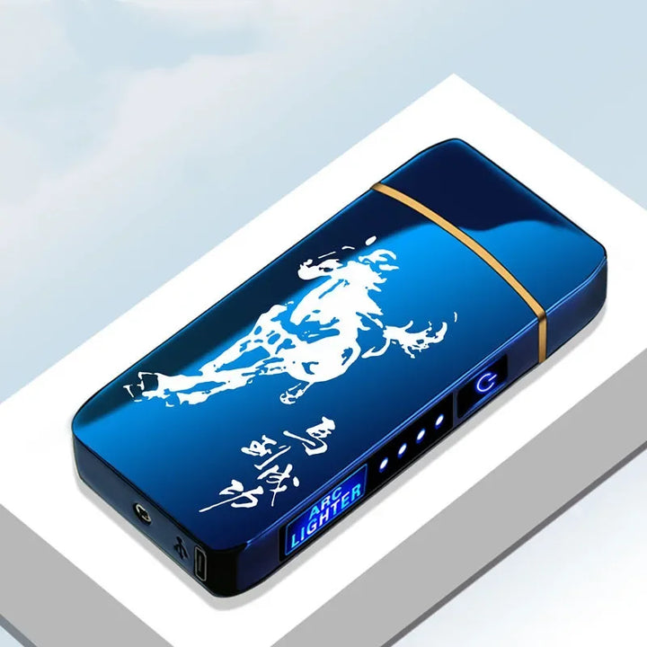 Handige gadget: winddichte USB plasma aansteker. Oplaadbaar, modern, metaal design.