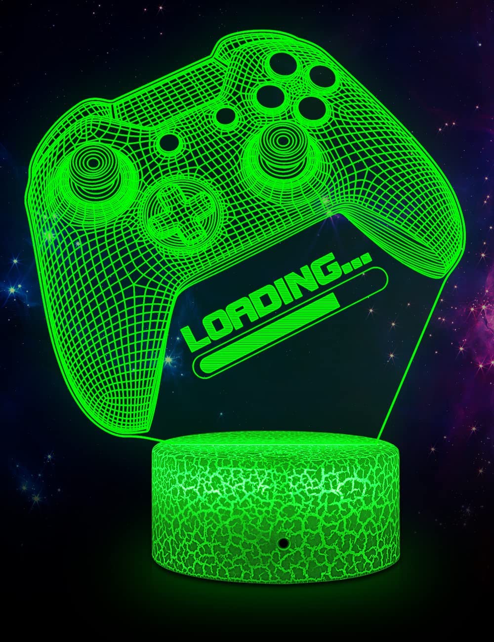 Decoratieve gaming lamp met LED verlichting; een blikvanger in elke game- of slaapkamer.