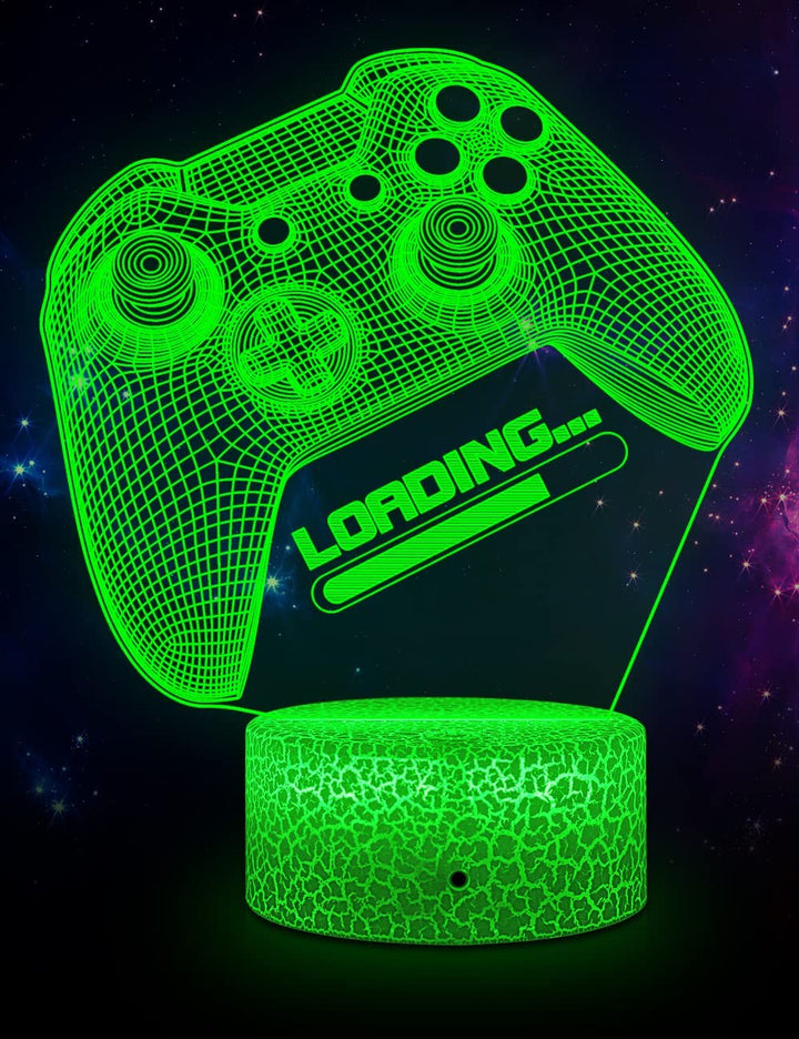 Decoratieve gaming lamp met LED verlichting; een blikvanger in elke game- of slaapkamer.