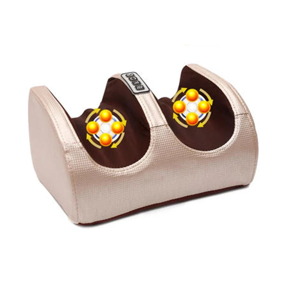 Geavanceerd massageapparaat: elektrische voetmassager met warmte, shiatsu en PU-leer voor comfort.