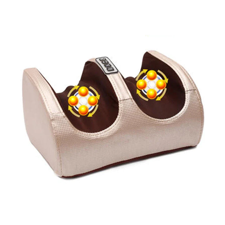 Geavanceerd massageapparaat: elektrische voetmassager met warmte, shiatsu en PU-leer voor comfort.
