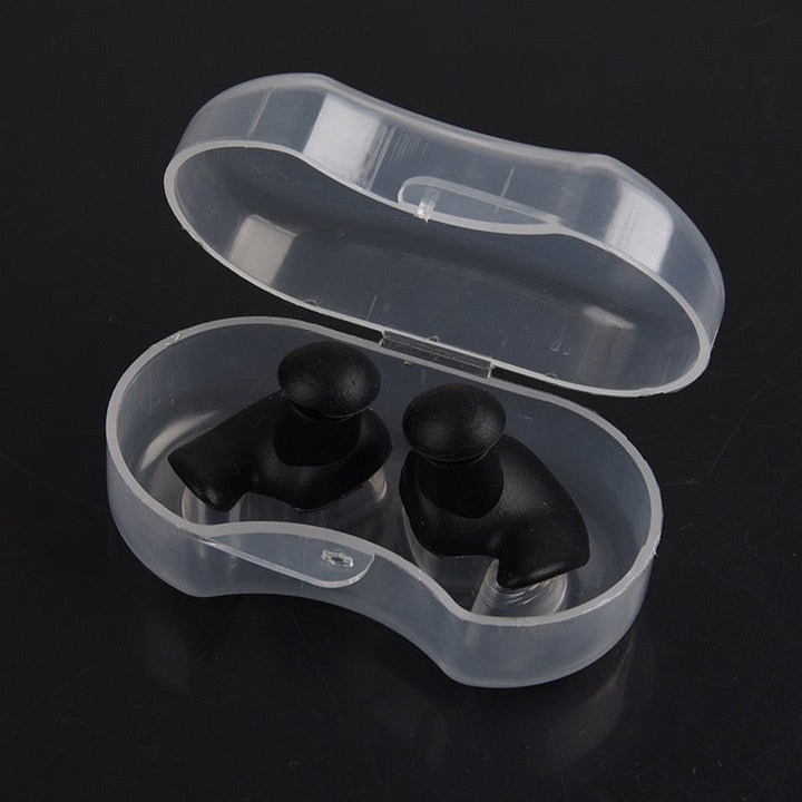 Waterdichte siliconen zwemoordopjes voor comfortabel zwemmen, herbruikbaar en ideaal voor zwemsport.