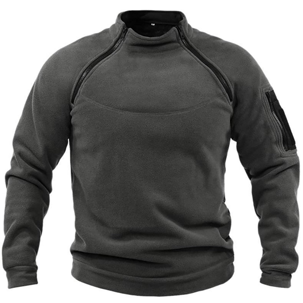 Comfortabele heren vrijetijdstrui, tactisch en warm. Perfecte winter outdoor kleding voor diverse weersomstandigheden.