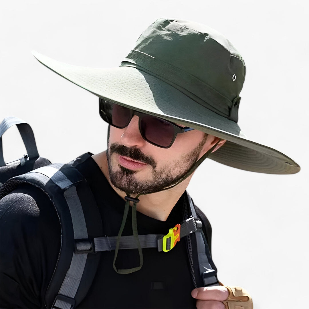 Zeno unisex UV-beschermende outdoor hoed voor kamperen, wandelen en vissen. Ideaal tegen de zon.