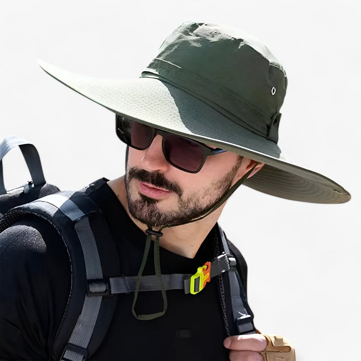 Zeno unisex UV-beschermende outdoor hoed voor kamperen, wandelen en vissen. Ideaal tegen de zon.