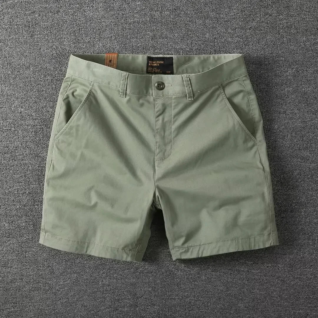 Matteo heren chino shorts, comfortabel en stijlvol. De ideale keuze voor een moderne zomerse vrijetijdslook.