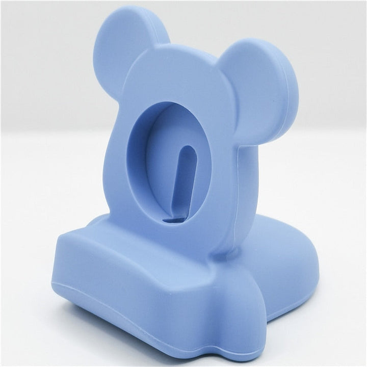 Siliconen houder voor Apple Watch magnetische oplader.