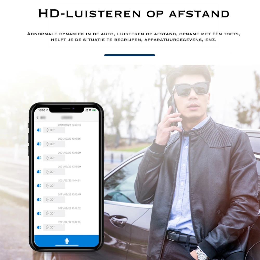 Micro magnetische GPS tracker, discreet en compact. Zwarte anti-diefstal oplossing voor voertuig tracking.
