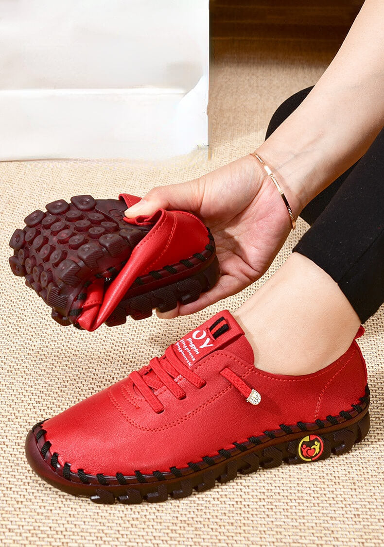 Stijlvolle damesmode: orthopedische instappers met ademend materiaal voor ultiem comfort.
