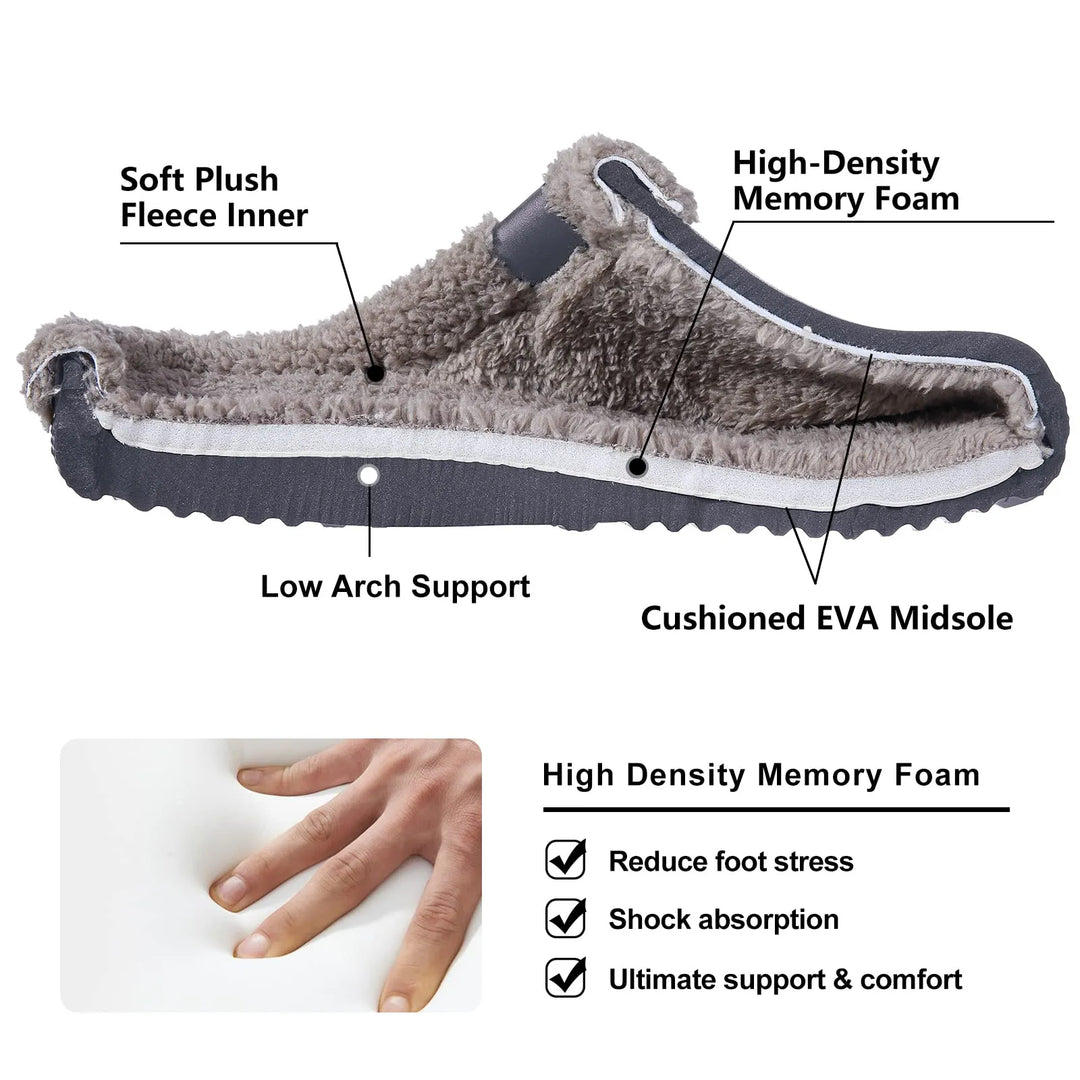 Dames winter klompen voor ultiem comfort en warmte. Waterdichte outdoor schoenen die eruitzien als warme pantoffels.