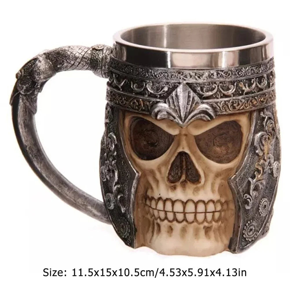 Stevige middeleeuwse mok, een robuust Vaderdag cadeau voor mannen. Unieke viking beker.