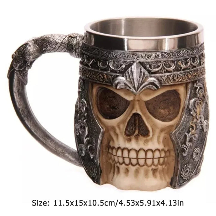 Stevige middeleeuwse mok, een robuust Vaderdag cadeau voor mannen. Unieke viking beker.