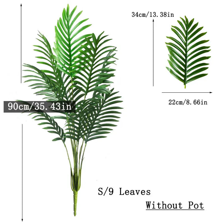 Stijlvolle groene kunstboom, bootst perfect een natuurlijke palmboom na. Geen water nodig, altijd prachtig.