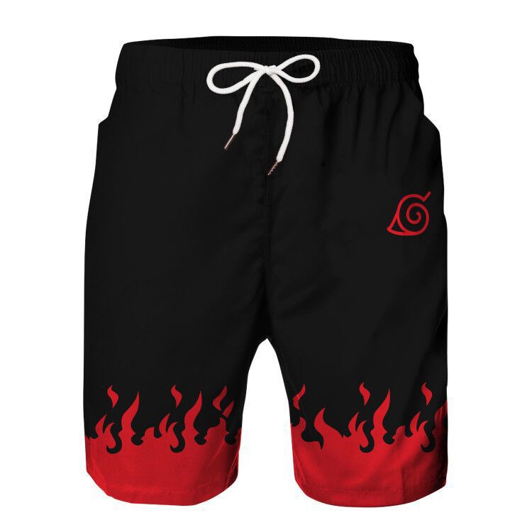 Comfortabele heren zwemshort, Zahi, met vlammen en doodskoppen. Stijlvolle zwembroek voor strand en zomerse dagen.