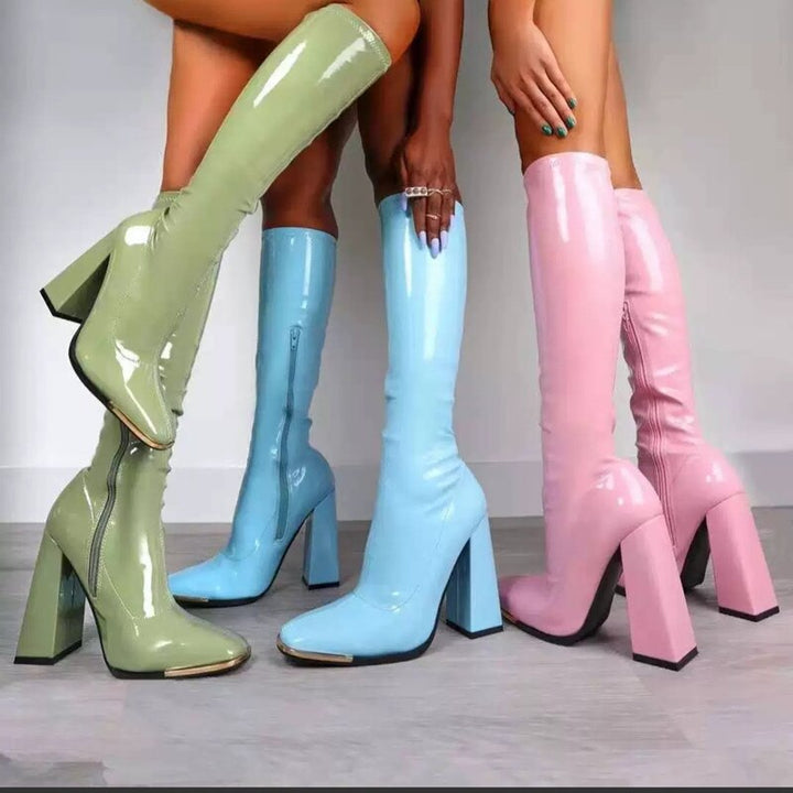 Dames retro laarzen, stijlvol en uniek, perfect voor najaar en winter.