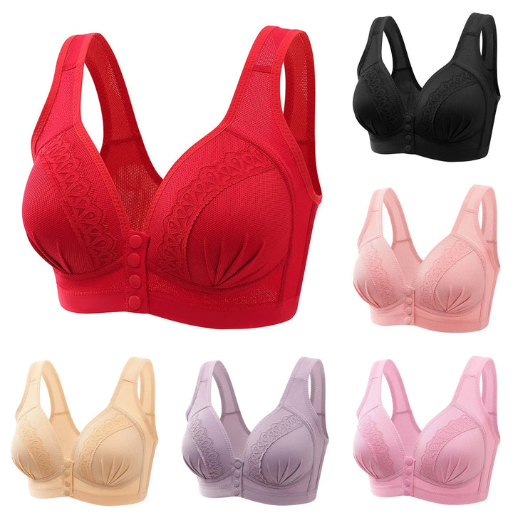 De perfecte dames push-up bh: beugelloos, comfortabel, sexy en met handige voorsluiting.