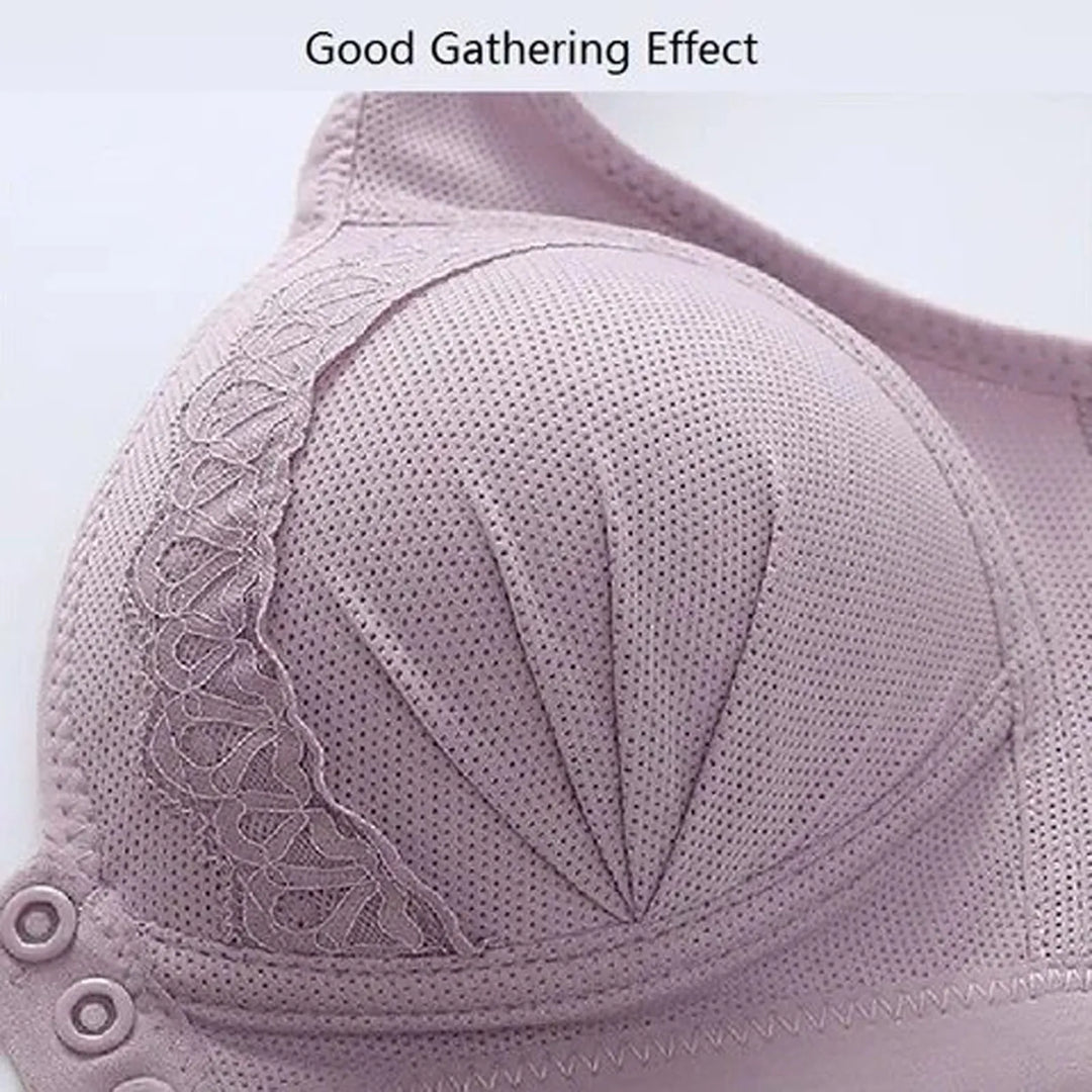 Gemakkelijk te dragen dames push-up bh met voorsluiting; combineert comfort met een sexy uitstraling.