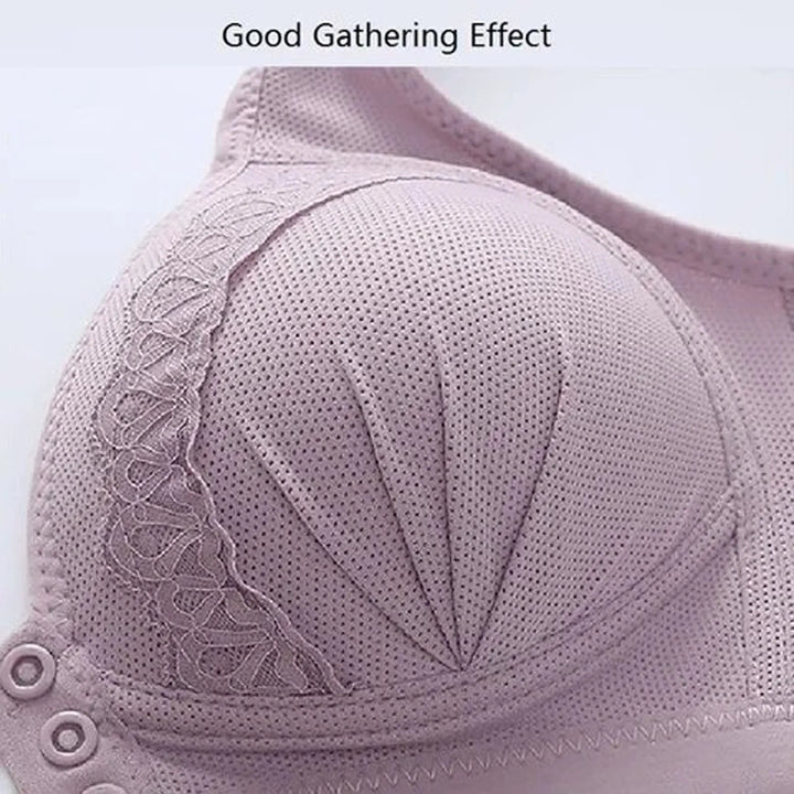 Gemakkelijk te dragen dames push-up bh met voorsluiting; combineert comfort met een sexy uitstraling.