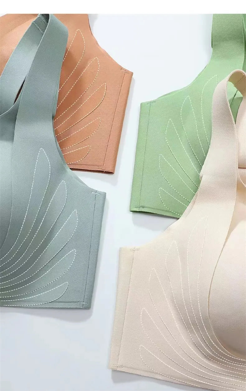 Naadloze liftende bh, comfortabel ondergoed voor dames, accentueert de natuurlijke vorm.