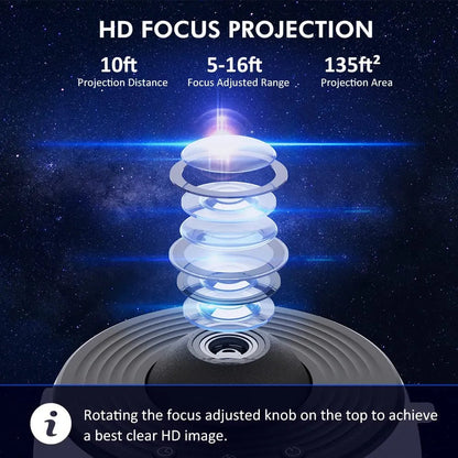 Galaxy projector Orion 13-in-1 verlicht kinderkamer met betoverende sterrenhemel en melkweg; perfecte nachtlamp.