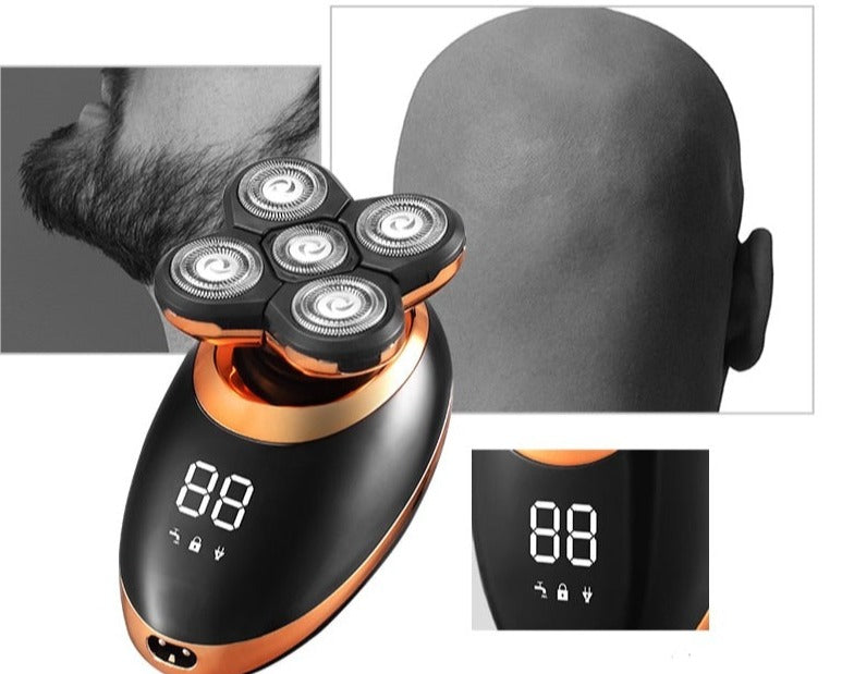 Detail van de precisie messen van de waterdichte heren trimmer voor een glad scheerresultaat en styling.