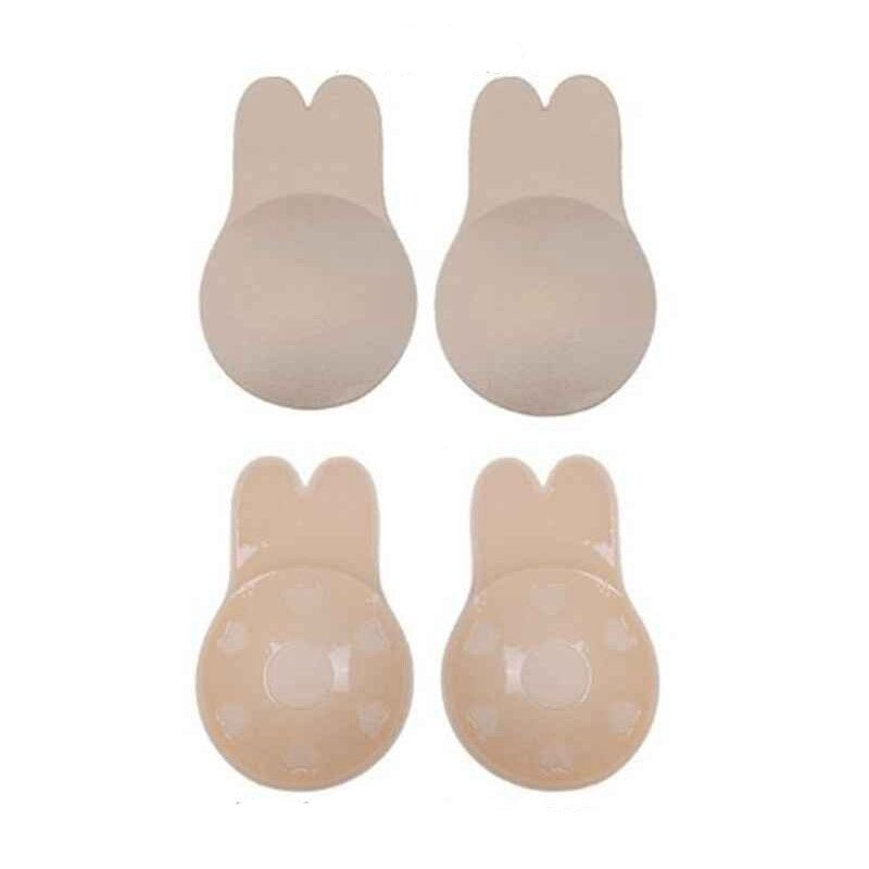 Zwarte zelfklevende push-up pads, ideaal voor strapless en rugloze outfits. Geeft een mooie borstlift.