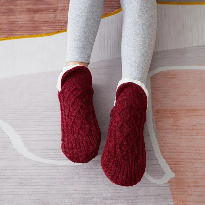 Extra dikke kasjmier huissokken voor warme voeten. Comfortabele unisex wintersokken, CozySteps collectie.