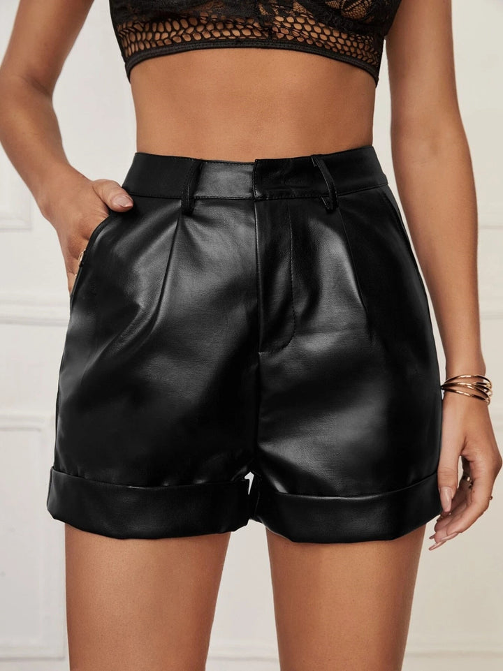 Bruine Dames High Waist Short Daisy, modieus en comfortabel voor een stijlvolle look.