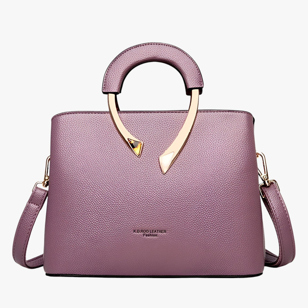 Luxe leren dames tas, ideaal voor zakelijke meetings, georganiseerd en professioneel uiterlijk.
