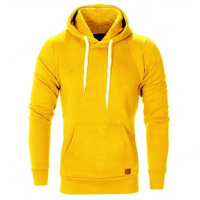 Heren hoodie met buidelzak en capuchon voor extra warmte. Casual, stijlvolle trui met wit koord, comfortabel.