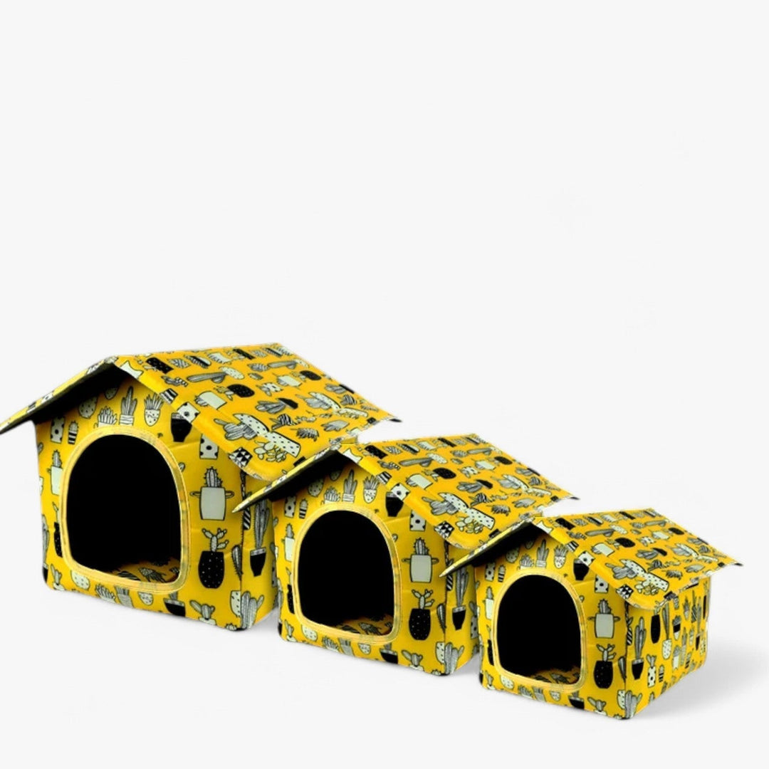 Huisdierenhuis Nessa: waterdicht, warm en comfortabel voor buiten; ideaal voor elk seizoen.