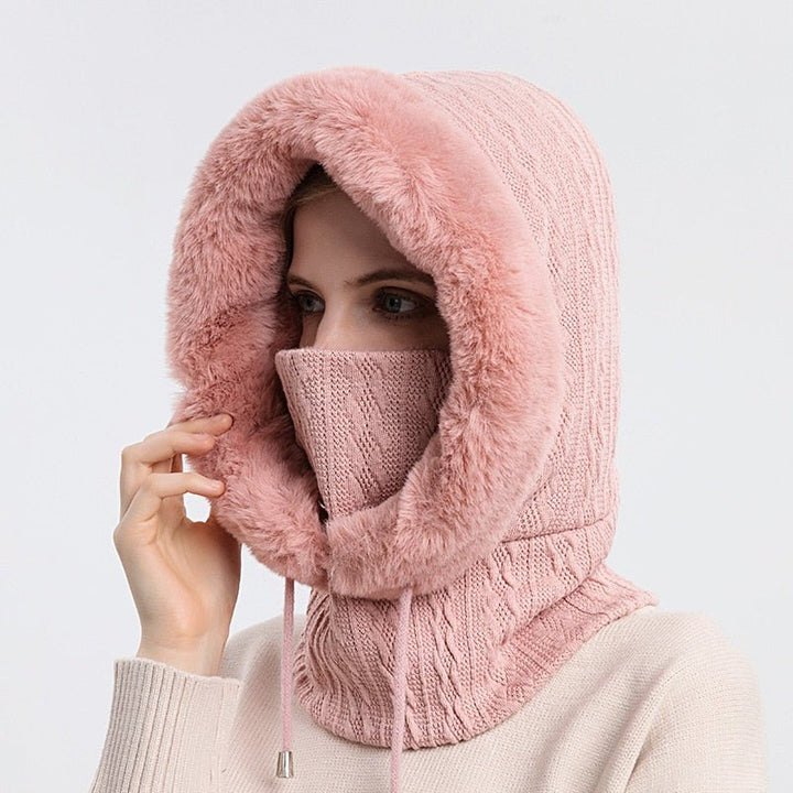 Stijlvolle uniseks wintermuts met sjaal & halswarmer, warm en veelzijdig voor de winter.